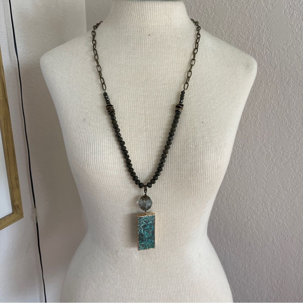 Long Turquoise Necklace NWT